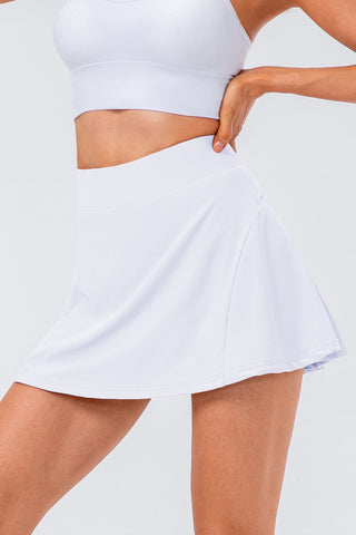 High Waist Pleated Active Skirt Divacious