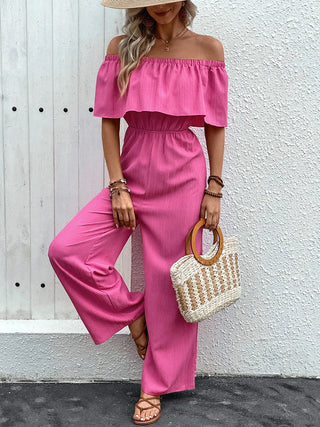 Off-Shoulder Wide Leg Jumpsuit Divacious