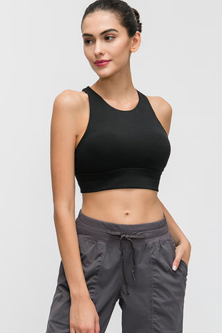 Millennia Halter Keyhole Sports Bra Trendsi