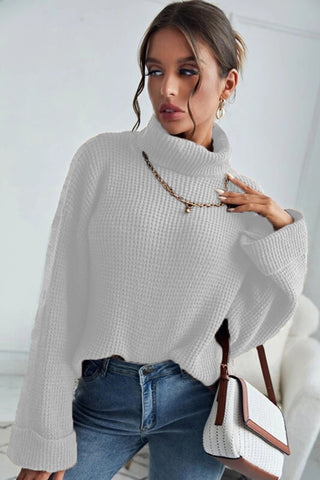 Turtleneck Long Sleeve Sweater Divacious