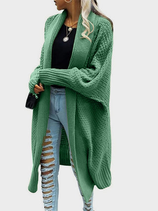 Open Front Long Sleeve Cardigan Divacious