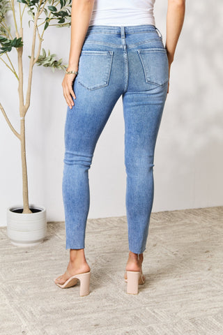 BAYEAS Raw Hem Skinny Jeans Divacious