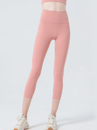 Wide Waistband Cropped Sports Leggings Trendsi