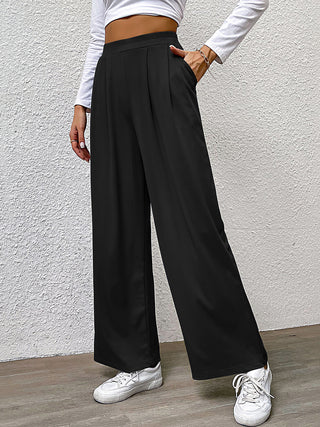 High Waist Straight Pants Divacious