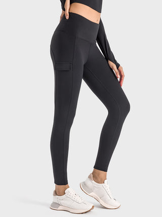 Millennia Wide Waistband Sports Leggings Trendsi