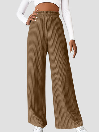 Ribbed High Waist Pants Divacious