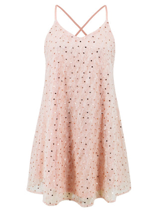 Sequin V-Neck Mini Cami Dress Trendsi