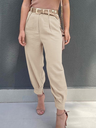 High Waist Cropped Pants Divacious