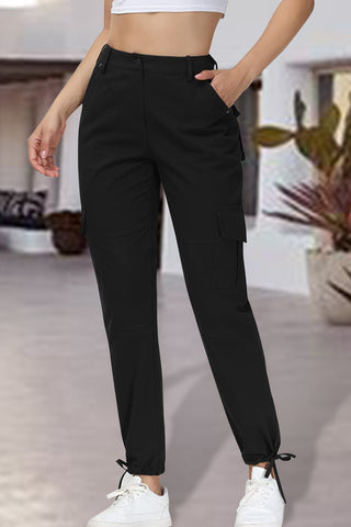 Full Size High Waist Pants with Pockets Divacious