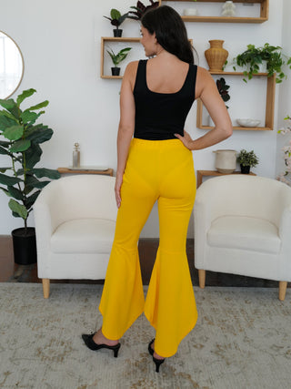 High-Low Bootcut Pants Divacious