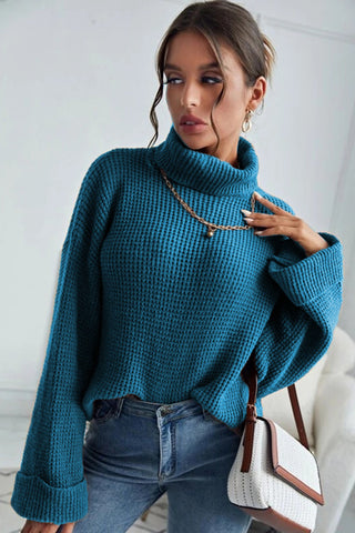 Turtleneck Long Sleeve Sweater Divacious