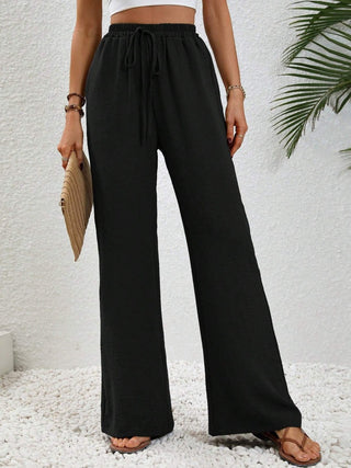 Wide Leg Drawstring Pants Divacious