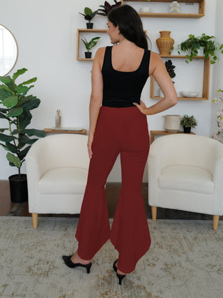 High-Low Bootcut Pants Divacious