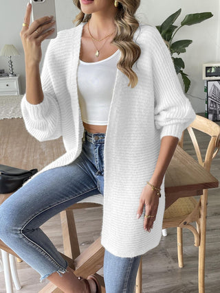 Open Front Long Sleeve Cardigan - Divacious