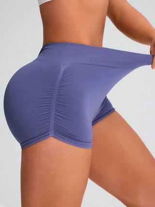 Elastic Waist Active Shorts Divacious