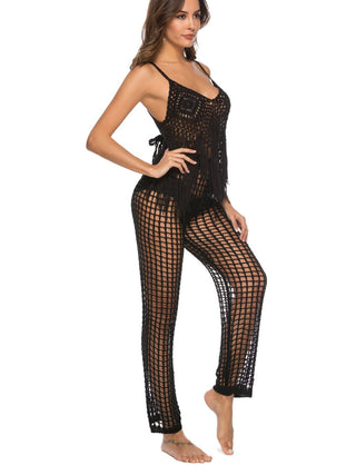 Cutout High Waist Swim Pants Divacious