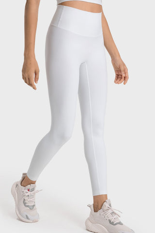 Millennia High-Rise Wide Waistband Yoga Leggings Trendsi