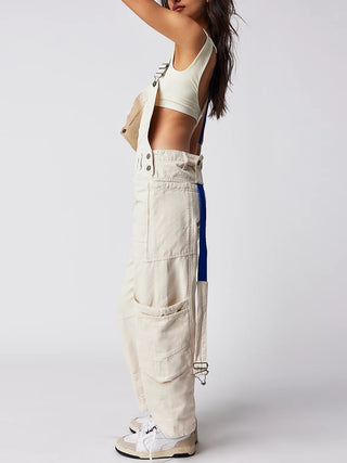 Pocketed Wide Strap Denim Overalls Divacious