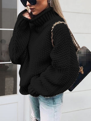 Turtleneck Long Sleeve Sweater Divacious