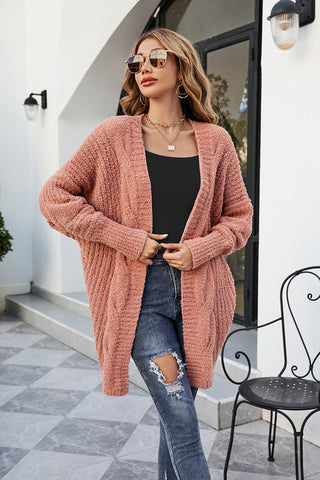 Open Front Dolman Sleeve Cardigan Divacious