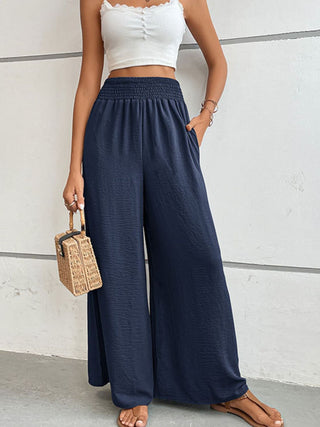 Wide Waistband Relax Fit Long Pants Divacious