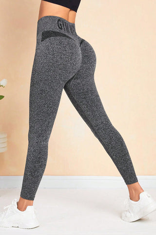 GYM WEAR High Waist Active Leggings Trendsi