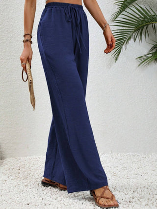 Wide Leg Drawstring Pants Divacious