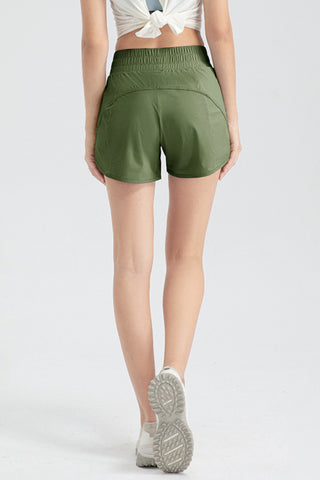 Elastic Waist Active Shorts Trendsi