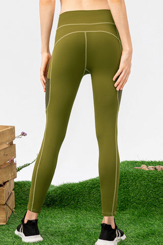 High Waist Slim Fit Long Sports Pants Trendsi