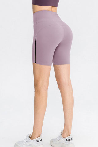 Wide Waistband Sports Shorts Divacious