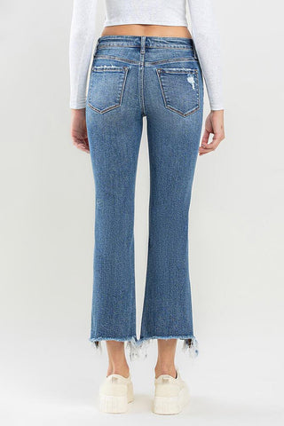 Lovervet Mid Rise Frayed Hem Jeans Divacious