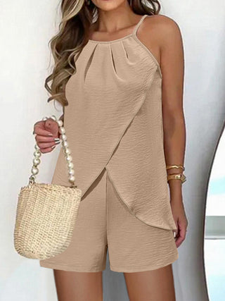 Spaghetti Strap Top and Shorts Set Trendsi