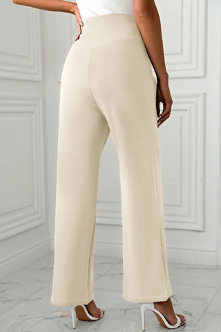 High Waist Pants with Pockets Divacious