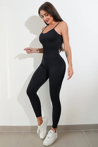 Adjustable Spaghetti Strap Jumpsuit Divacious