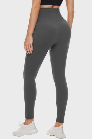 Pocketed High Waist Active Leggings Trendsi