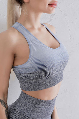 Gradient Racerback Sports Bra Trendsi