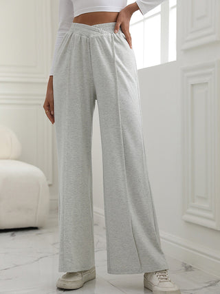 V-Waist Wide Leg Pants Divacious