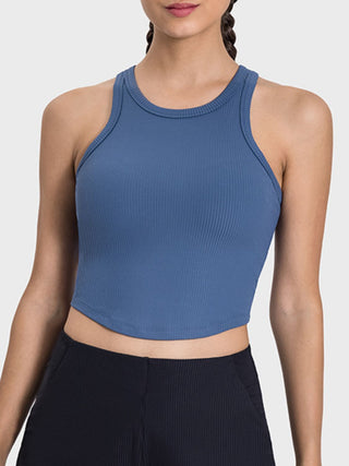 Millennia Round Neck Racerback Active Tank Trendsi