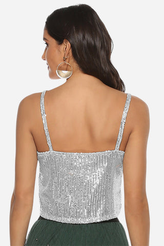 Sequin Cropped Cami Divacious