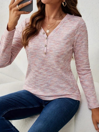 V-Neck Long Sleeve T-Shirt Divacious