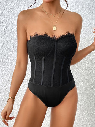 Strapless Sweetheart Neck Bodysuit Divacious