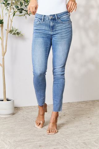 BAYEAS Raw Hem Skinny Jeans Divacious