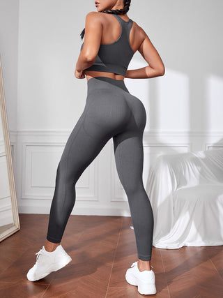 Sport Tank and Leggings Set Trendsi