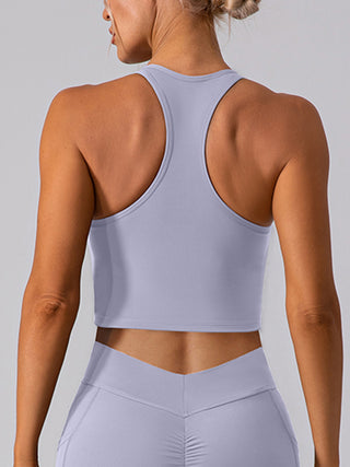 Square Neck Racerback Cropped Tank Trendsi