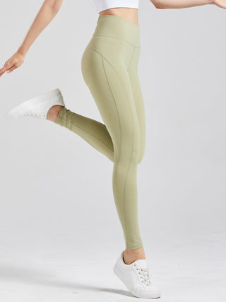 Wide Waistband Active Leggings Trendsi