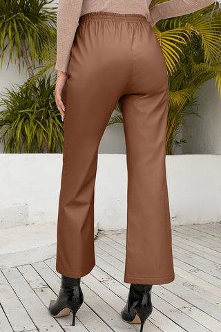 Drawstring Wide Leg Long Pants Divacious