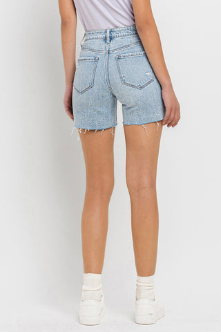 Vervet by Flying Monkey High Rise Denim Shorts Divacious