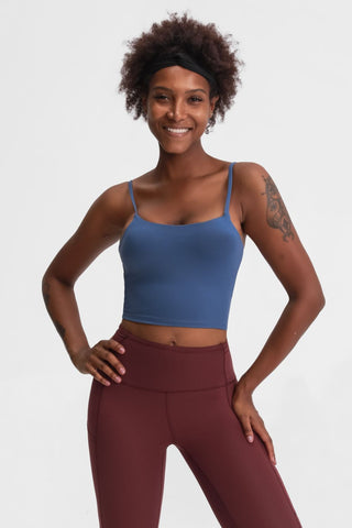 Millennia Feel Like Skin Scoop Neck Sports Cami Trendsi