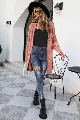 Open Front Dolman Sleeve Cardigan Divacious