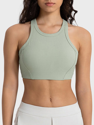 Millennia Wide Strap Cropped Sport Tank Trendsi